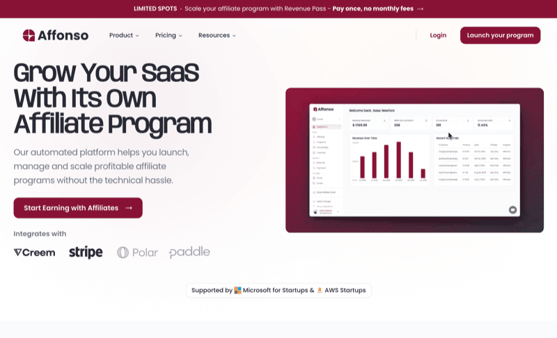 Affonso product screenshot