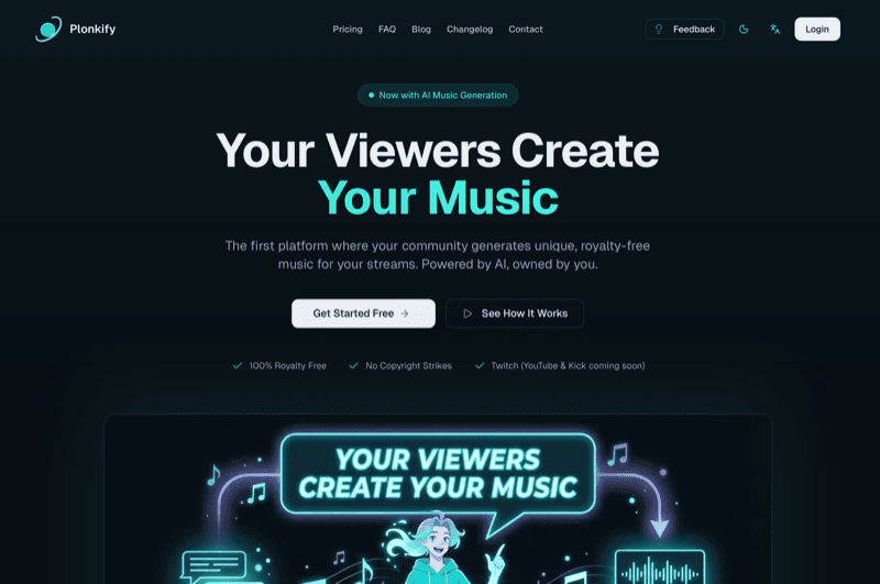 Plonkify product screenshot