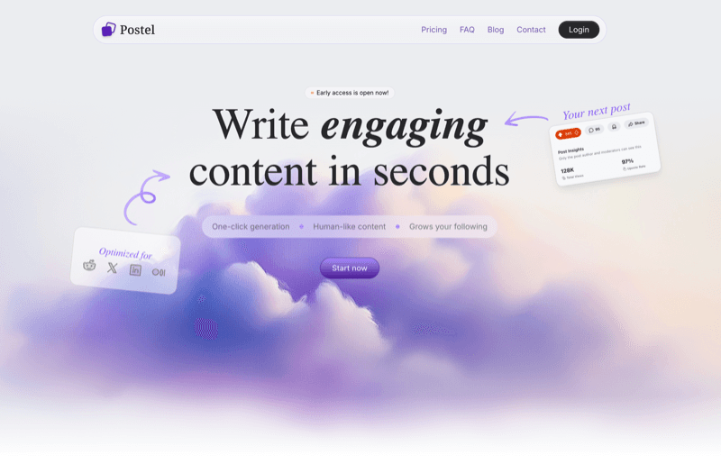Postel product screenshot