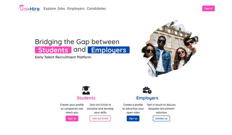 Uni-Hire product screenshot