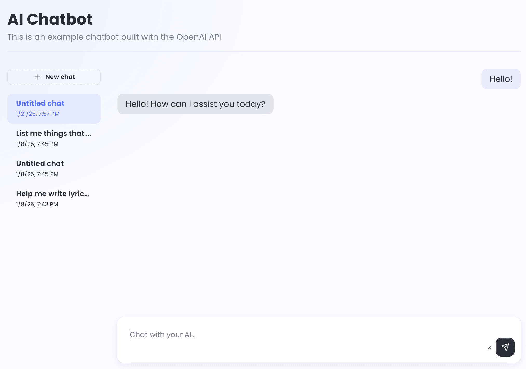 AI chatbot