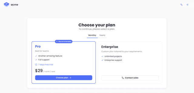 Set up a paywall | Next.js Documentation | supastarter - SaaS starter ...