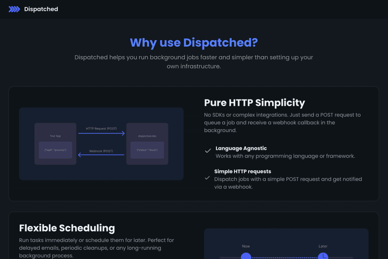 dispatched.dev product screenshot