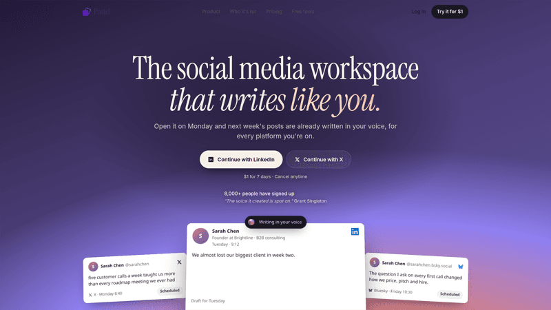 Postel product screenshot