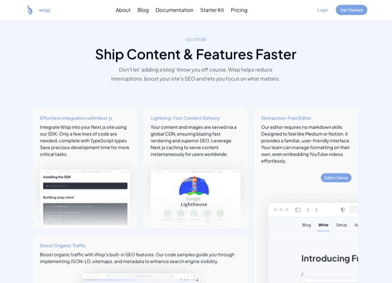 Wisp CMS product screenshot