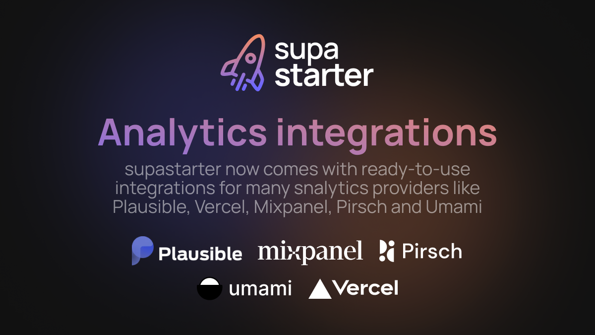 Integrate analytics for your SaaS