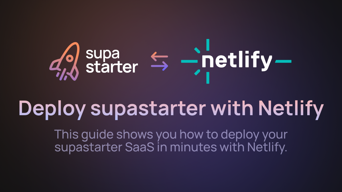How to deploy your SaaS with Netlify