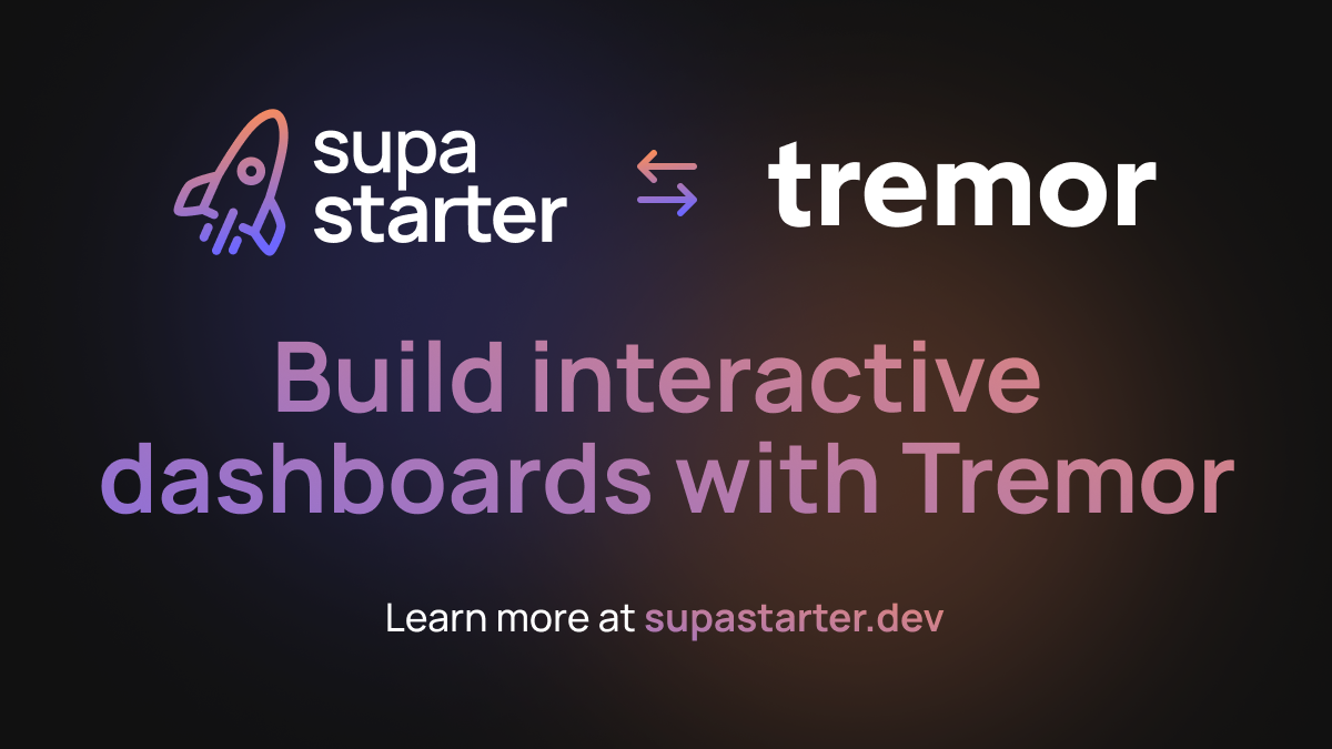 How the integrate Tremor to build interactive dashboards