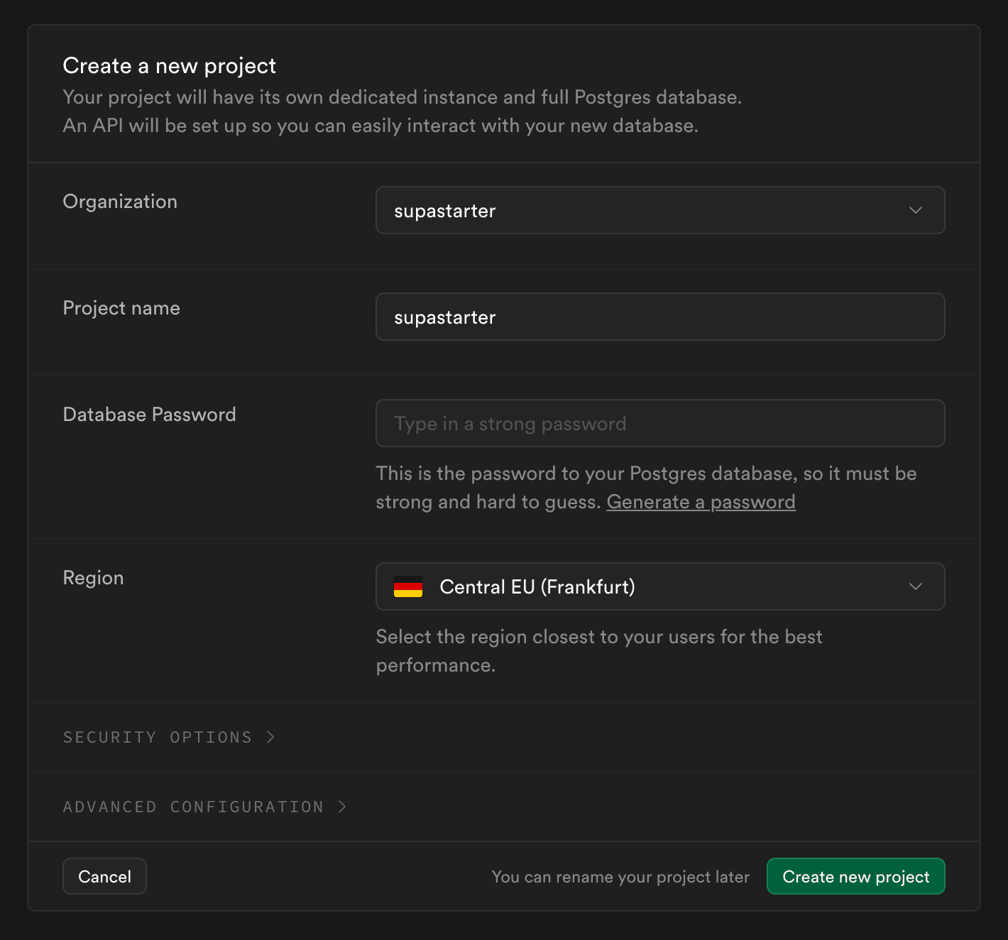 Supabase setup | Next.js Documentation | supastarter - SaaS starter kit ...