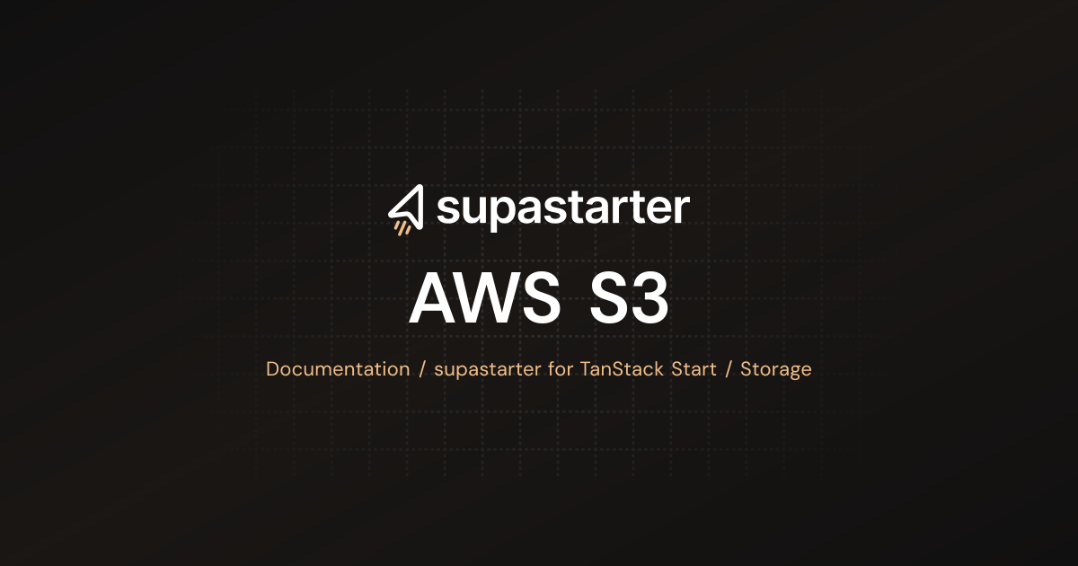 AWS S3 | TanStack Start Docs